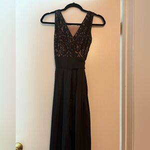 dressbarn Black Lace Maxi Dress